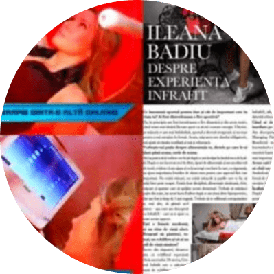 Ileana Badiu recomanda InfrafitX sursa Kanal D revista Viva