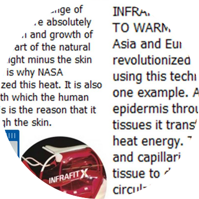 Health & Healing USA   The outstanding benefits of Infrared light and INFRAFITX !