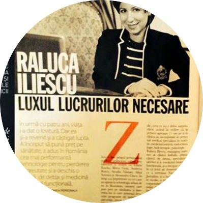 Raluca Iliescu, fondatoarea INFRAFIT, in revista Viva